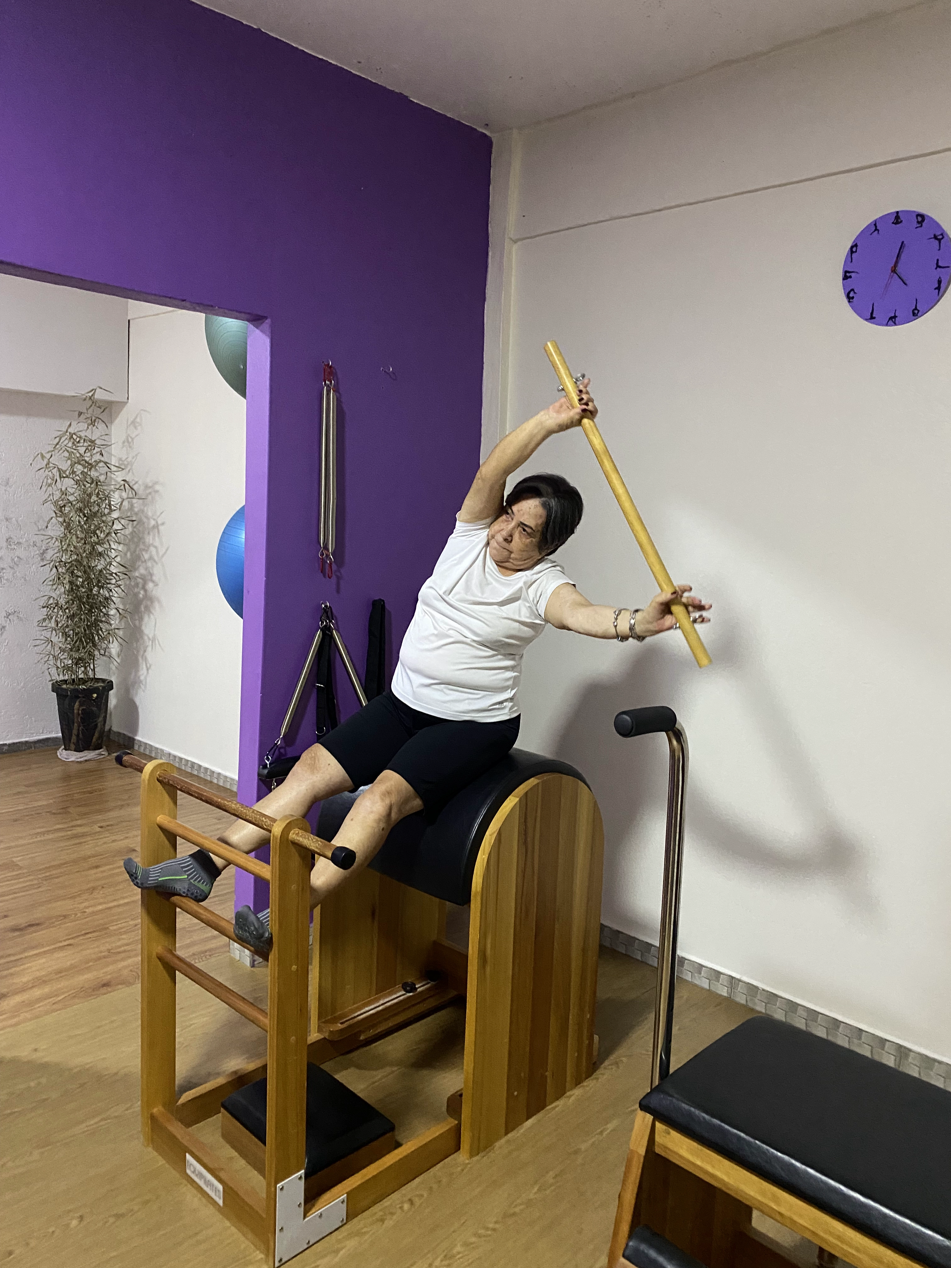 Aparelhos de Pilates no estúdio Essencial